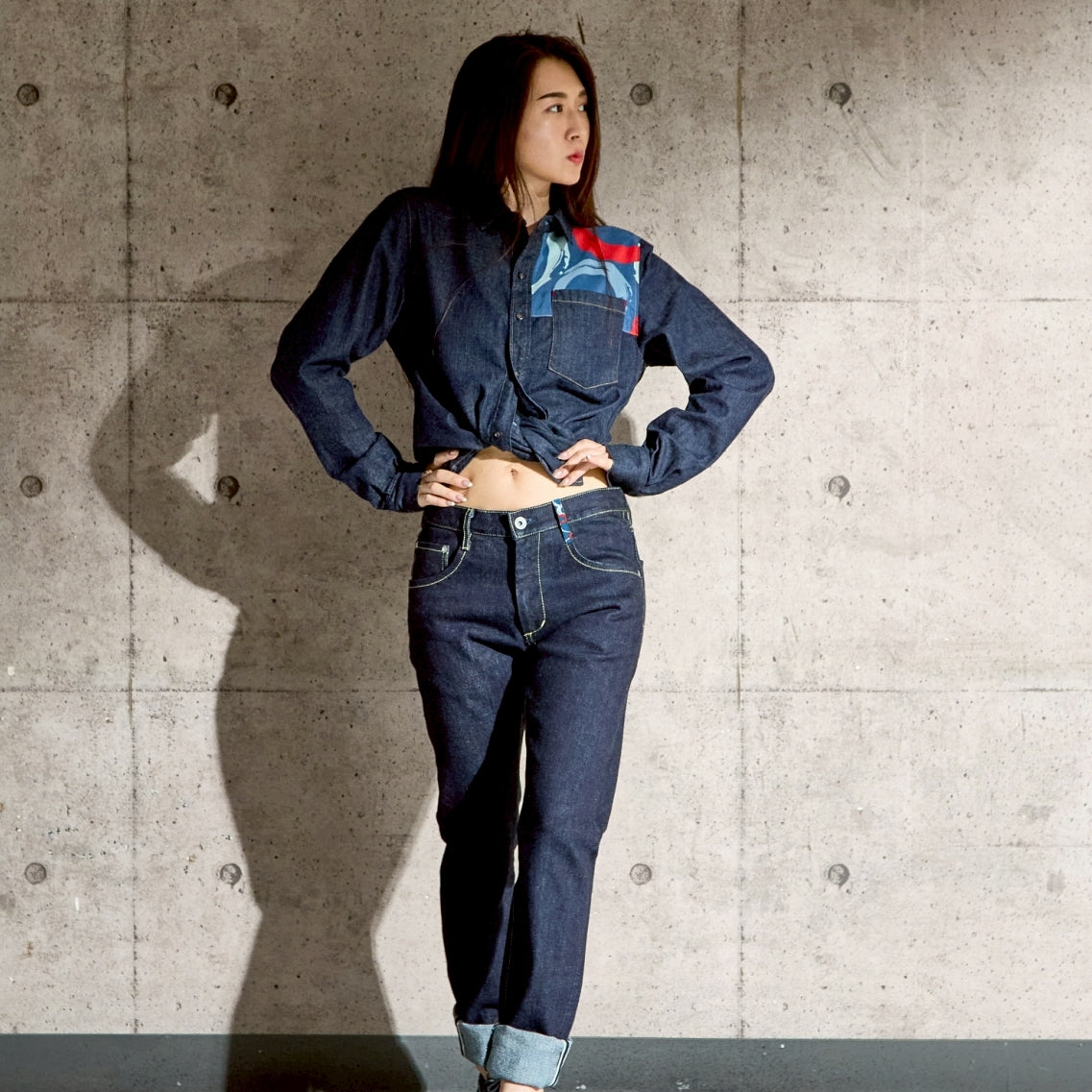 【デニム×京友禅】UNDOOR Jeans WA201